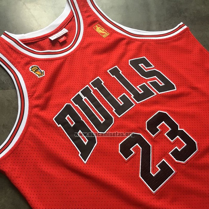 Camiseta Chicago Bulls Michael Jordan NO 23 Mitchell & Ness 1996-97 Rojo